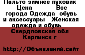 Пальто зимнее пуховик › Цена ­ 2 500 - Все города Одежда, обувь и аксессуары » Женская одежда и обувь   . Свердловская обл.,Карпинск г.
